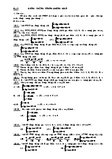 Giáo án lớp 12 môn đại số - Bài 9 : Đường thẳng trong không gian