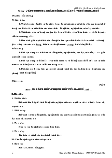 Giáo án lớp 12 môn Đại số - Chương 1: Ứng dụng đạo hàm để khảo sát và vẽ đồ thị hàm số