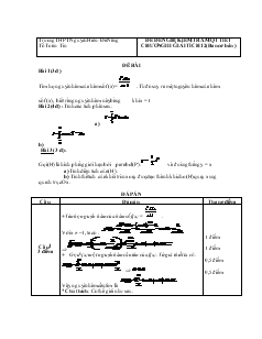 Giáo án lớp 12 môn Đại số - Đề đề nghị kiểm tra một tiết