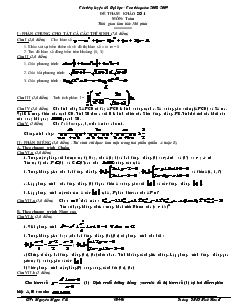 Giáo án lớp 12 môn Đại số - Đề tham khảo số 1 môn: toán thời gian làm bài: 180 phút