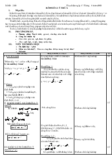 Giáo án lớp 12 môn Đại số - Hàm số luỹ thừa (tiếp theo)