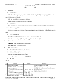 Giáo án lớp 12 môn Đại số - Nguyên hàm (tiếp theo)