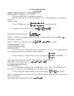 Giáo án lớp 12 môn đại số - Ôn thi đại học cao đẳng đề 4