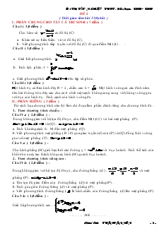 Giáo án lớp 12 môn Đại số - ôn thi tốt n ghiệp thpt . năm học : 2008 - 2009