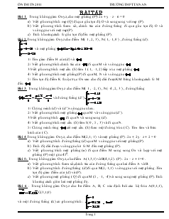 Giáo án lớp 12 môn Đại số - Ôn thi tốt nghiệp 2011