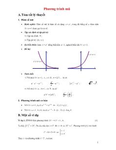 Giáo án Lớp 12 môn Đại số - Phương trình số mũ