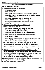 Giáo án lớp 12 môn Đại số - Tài liệu ôn tập học kỳ 1 lớp 12