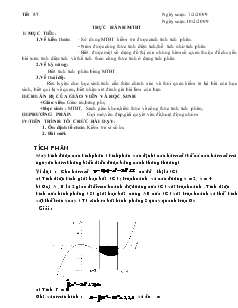 Giáo án lớp 12 môn đại số - Thực hành mtbt