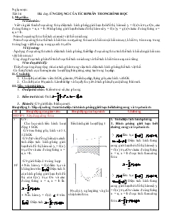 Giáo án lớp 12 môn đại số - Tiết 56: Ứng dụng của tích phân trong hình học