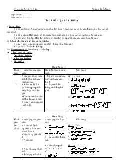 Giáo án lớp 12 môn Đại số - Tiết thứ 23: Bài tập lũy thừa
