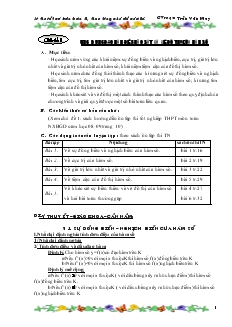 Giáo án lớp 12 môn đại số - Ứng dụng đạo hàm để khảo sát và vẽ đồ thị của hàm số