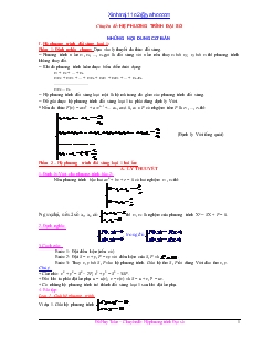 Giáo án lớp 12 môn Giải tích - Chuyên đề: hệ phương trình đại số