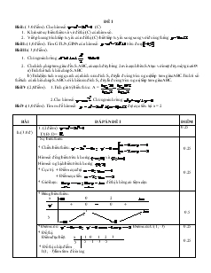 Giáo án Lớp 12 môn Giải tích - Đề 1