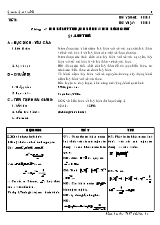 Giáo án Lớp 12 môn Giải tích - Tiết 21 - Bài 1: Luỹ thừa