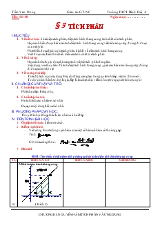 Giáo án lớp 12 môn Giải tích - Tiết 56 - Bài 3: Tích phân