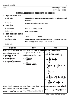 Giáo án Lớp 12 môn Giải tích - Tiết 57 - Bài 3: Bài tập ứng dụng của tích phân trong hình học