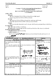 Giáo án lớp 12 môn Giải tích - Tuần 3 - Tiết 6 - Bài 3: Giá trị lớn nhất và giá trị nhỏ nhất của hàm số