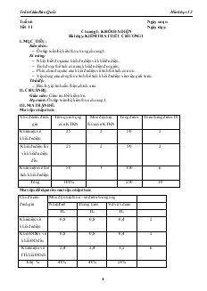 Giáo án lớp 12 môn Hình học - Bài dạy: Kiểm tra 1 tiết chương 1