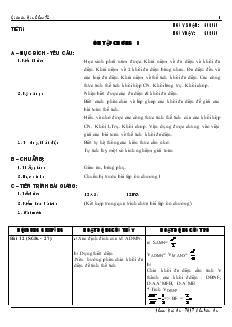 Giáo án lớp 12 môn Hình học - Ôn tập chương I