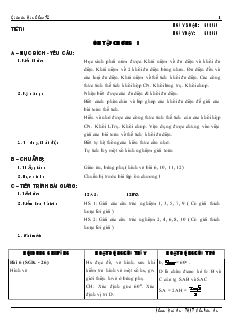 Giáo án lớp 12 môn Hình học - Tiết 10: Ôn tập chương 1