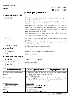 Giáo án lớp 12 môn Hình học - Tiết 13 - Bài 1: Khái niệm mặt tròn xoay