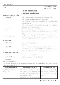 Giáo án lớp 12 môn Hình học - Tiết 2 - Bài 1: Khái niệm về khối đa diện