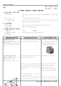 Giáo án lớp 12 môn Hình học - Tiết 4 - Bài 2: Khối đa diện lồi và khối đa diện đều