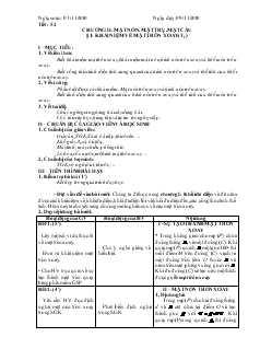 Giáo án lớp 12 môn Hình học - Tiết 52: Khái niệm về mặt tròn xoay