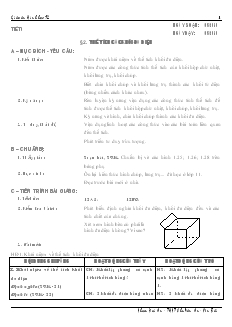 Giáo án lớp 12 môn Hình học - Tiết 6 - Bài 2: Thể tích các khối đa diện