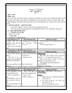 Giáo án lớp 12 môn Toán - Bài 1: Số phức