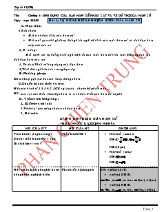 Giáo án Lớp 12 môn Toán - Bài 1: Sự đồng biến,nghịch biến của hàm số