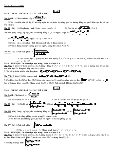 Giáo án lớp 12 môn Toán - Ôn thi đại học 2009