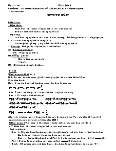 Giáo án Lớp 12 môn Toán - Tiết 40, 41, 42: Nguyên hàm