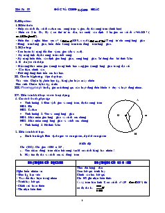 Giáo án Lớp 12 môn Toán - Tiết 76 - 77: Góc và cung lượng giác