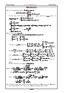 Giáo án lớp 12a môn Đại số - Trần Sĩ Tùng - Đề Ôn thi Đại học
