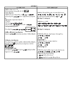 Giáo án môn Giải tích lớp 12 - Số phức