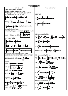 Giáo án môn Giải tích lớp 12 - Tích phân
