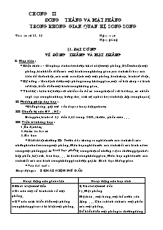 Giáo án môn Toán lớp 11 - Bài 1: Đại cương về đường thẳng và mặt phẳng