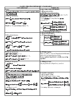 Giáo án môn Toán lớp 12 - Bất phương trình mũ và logarit