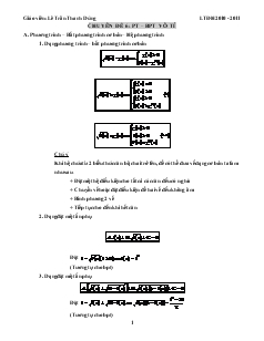 Giáo án môn toán lớp 12 - Chuyên đề 6: Phương trình - bất phương trình vô tỉ