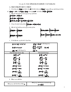 Giáo án môn toán lớp 12 - Chuyên đề: Nguyên hàm, tích phân và ứng dụng