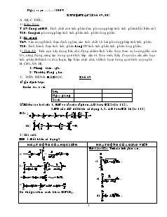 Giáo án môn Toán lớp 12 - Luyện tập (tiết 49, 50)