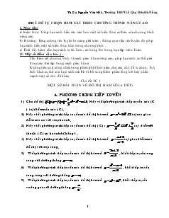 Giáo án môn Toán lớp 12 - Nguyễn Văn Hải - Trường THPT Lê Quý Đôn Đà Nẵng