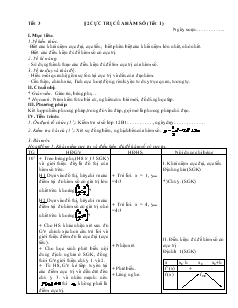 Giáo án môn Toán lớp 12 - Tiết 3 - Bài 2: Cực trị của hàm số (tiết 1)