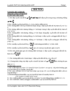 Luyện thi tốt nghiệp môn toán 12 Năm học 2006-2007