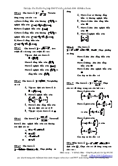 Tài liệu ôn thi tốt nghiệp thpt và tuyển sinh đại học cao đẳng môn toán