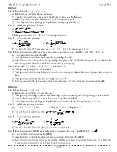 Bộ đề thi tốt nghiệp môn toán 12  - Nguyễn Thế