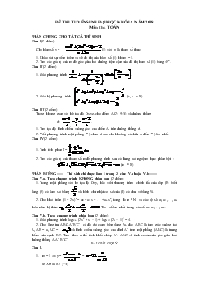 Ðề 1 thi tuyển sinh đại học khối a năm 2008 môn thi : toán