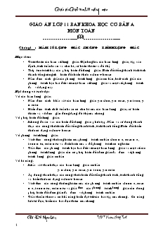 Giáo án 11 giải tích - Chương 1 : Hàm số lượng giác - Phương trình lượng giác