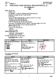 Giáo án lớp 11 môn Hình học - Ôn chương I